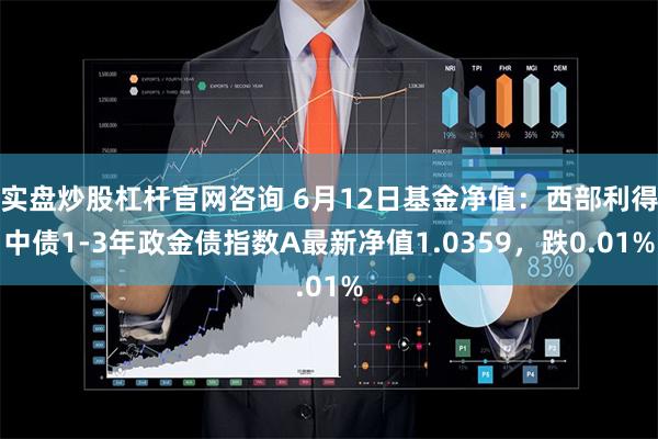 实盘炒股杠杆官网咨询 6月12日基金净值：西部利得中债1-3年政金债指数A最新净值1.0359，跌0.01%