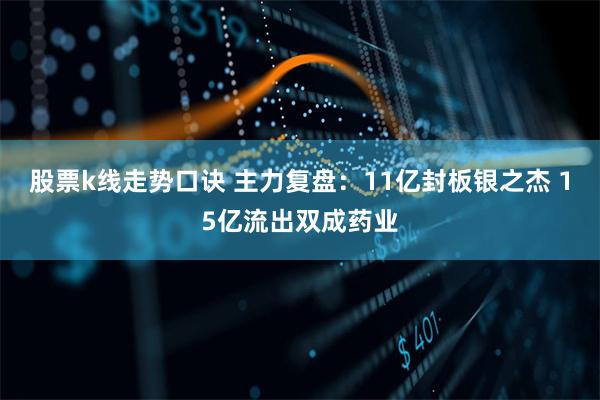 股票k线走势口诀 主力复盘：11亿封板银之杰 15亿流出双成药业
